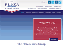 Tablet Screenshot of plazamarinegroup.com
